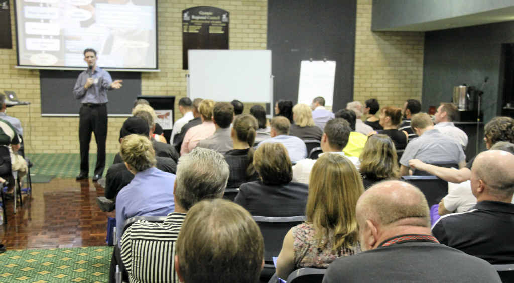 Collin McLoughlin delivers his presentation at the highly anticipated Kaizen workshop, the only Australian public engagement on the Kaizen global tour. Collin McLoughlin delivers his presentation at the highly anticipated Kaizen workshop, the only Australian public engagement on the Kaizen global tour.